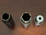 Mac Socket ADAPTORS--6PT-3/8" & 1/2" Drive -lot Of 3--V166, XDP126, X46D. Fixed Price $14.50.