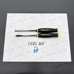 Snap-on Tools New 2PC Custom 7-1/2" Hi Viz Yellow Ratchet Handle Screwdriver Set. Fixed Price $109.95.