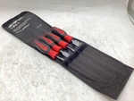 Snap-on SGHBF500A 4PC Red Instinct Soft Grip Handle Mixed File Set Used. Fixed Price $200.00.