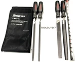 Snap On SGHBF600A Dt 4 Piece Dk Titanium Instinct Soft Grip Handle File Set New+. Fixed Price $399.95.