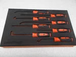 Snap-on Mini Pick And Seal Removal Set Foam Tray Used Orange FMMR03BO Nice!. Fixed Price $219.99.