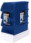 Performance Tool W5196 Large Stackable Storage Trays Adjustable Blue Pack Of 4. Fixed Price $23.98.