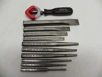 Snap-on 11 Piece Punch & Chisel Set W/ PPC-5 Holder. Fixed Price $204.99.