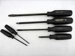 Vintage Craftsman 6PC Professional Black Handle Screwdrivers Wf Usa. Fixed Price $79.95.