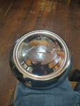 1951 1952 1953 Chevrolet Belair 210 150 Styline Dog Dish Hub Caps Blue Bowtie. Fixed Price $22.99.