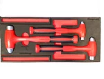 Snap On Piece Red Soft Grip Ball Peen Dead Blow Hammer Set Foam Tray HBBD302FR. Fixed Price $474.95.