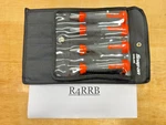 Snap-on Tools New Orange 4PC Composite Handle Soft Grip Chisel Set CHSL400O. Fixed Price $149.95.
