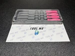 Snap-on Tools New 4-PIECE Pink Mini Hard Handle Long Pick Awl Set ASAL204B. Fixed Price $199.95.