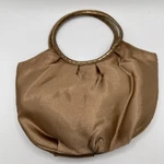 Vintage Avon Light Bronze Satin Hand Bag Evening Purse Y2K Snap Closure Pocket. Fixed Price $15.00.