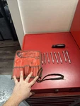 Vintage Snap-on NDI90 Nut Driver Set Complete With Red Pouch Made Usa. Fixed Price $149.99.