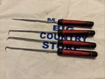 Mac Tools 4PC Comfort Grip Handle Pick Set Red/black. Fixed Price $70.70.