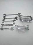 Vintage Britool Open-end Spanner Set (11) Af 1-1/8" 3/8" Chrome Alloy. Fixed Price $57.98.