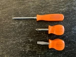 Snap-on SSDP31 SSDP22 SSD1 Hard Orange Handle Piece Screwdriver Set / Usa. Fixed Price $30.00.