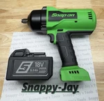 Snap-on Tools New Green 1/2 Drive 18V Lithium Cordless Impact CT9080G & Battery. Fixed Price $729.95.