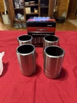 Snap-on Stainless Steel Bottle Cooler Set Of 4 With Opener Silver SSX18P103KO. Fixed Price $42.00.
