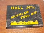 Vintage Hall Model MT-15 Muffler Tool Kit Metal Box With Contents. Fixed Price $45.00.