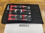 Snap-on Tools New Red 4PC Composite Handle Soft Grip Chisel Set CHSL400R. Fixed Price $154.95.