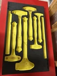 Snap-on Hi-viz Yellow Foam Tray Holds 6 Hammers, Fmh. Fixed Price $99.00.