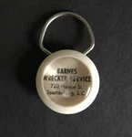 Vintage Keychain Barnes Wrecker Service Fob Detachable Ring Spartanburg S.c.. Fixed Price $11.90.