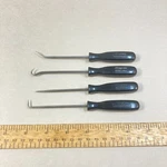 Snap-on Hook & Pick Set 4 Pc Black Hard Handle Usa. Fixed Price $48.00.