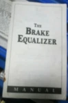 Waekon Hydraulic Brake Pressure Equalizer Gauge Reprint Manual. Fixed Price $5.00.