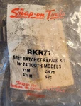 Vintage Snap-on RKR71 1/2" Ratchet Repair Kit 24-TOOTH Nos Sealed Bag S71 71M. Fixed Price $49.99.