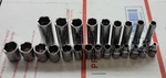 Cat By Snap-on & Proto 23PC 6PT Metric Shallow Deep 1/4" Socket Set 4-15MM Usa. Fixed Price $147.47.