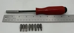 Vtg Mac Tools PM8A Red Handle 1/4 Hex Screwdriver 4.25 Shaft Cap Usa. Fixed Price $21.99.