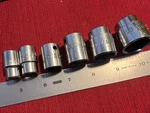 Mac TOOLS.3/8" Drive Point Sae Sockets .X26,X146,X86,X206,X226,X266. Fixed Price $28.00.