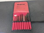 #BO184 Snap-on Tools PPC710BK Usa 11 Piece Punch And Chisel Set W/ Kit Bag. Fixed Price $149.95.