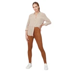 Spanx Nwt Faux Suede High Rise Leggings Rich Carmel Sz. Fixed Price $39.99.